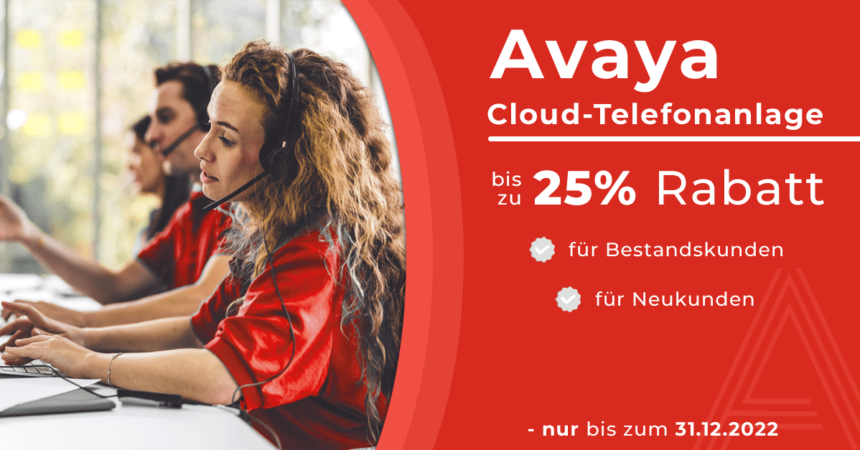 Avaya Cloud Office 25% Rabatt