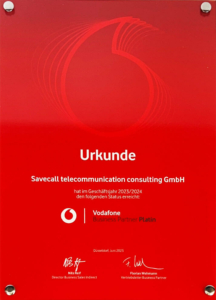 Vodafone Platin Partner 2023/24