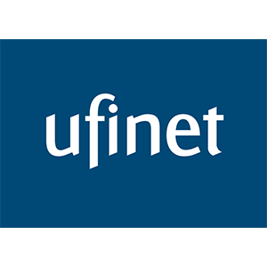 Ufinet / IFX Networks Logo – führender Glasfaser-Großhändler in Lateinamerika

