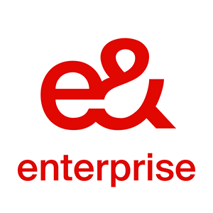 e& Enterprise (ehem. Etisalat) Logo – führender Carrier aus den VAE

