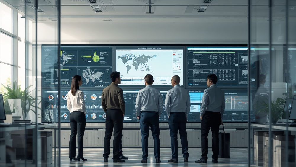 Monitoring-Screens mit globalen Netzdaten als Basis für KI-Prognosen im Netzwerkbetrieb bei SAVECALL